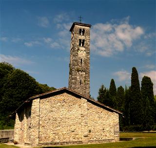 Church With Leaning Tower