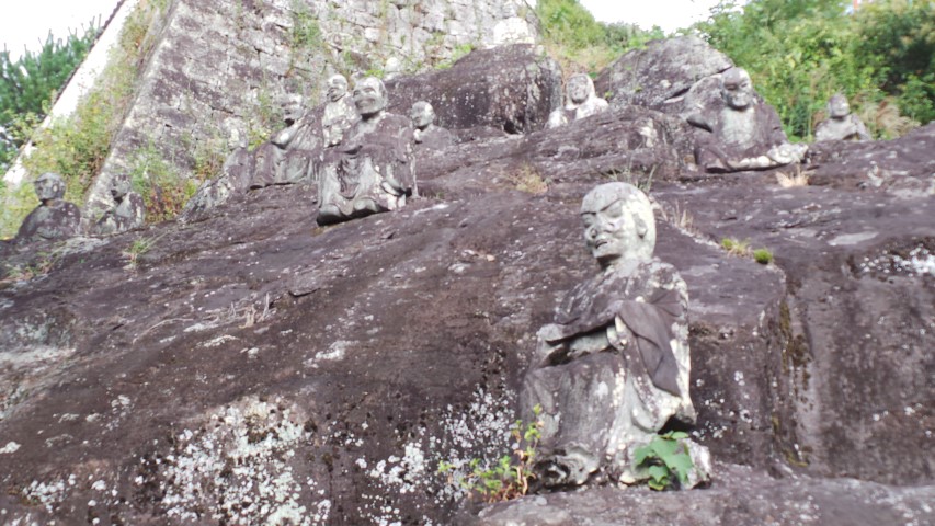 Taketa Temple Statues