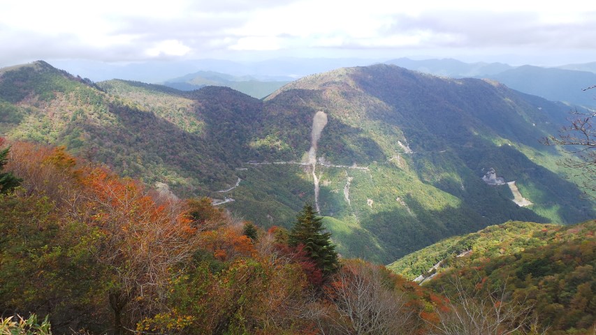 View of the Landslide on Highway 492