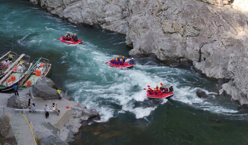 Rafting on the Yoshino River