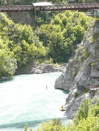 Bungy Jumping on the Gibston River