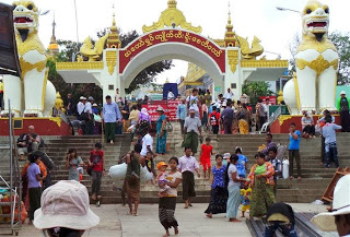 Golden Rock temple Steps