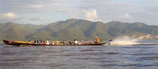 Inle lake passenger boat