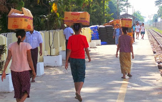 Steady stream of porters