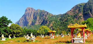 Mt Zwegabin and 1,000 Buddhas