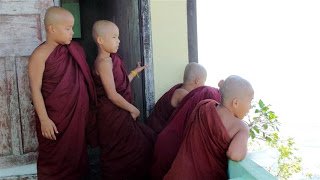Young monks at the mountain top