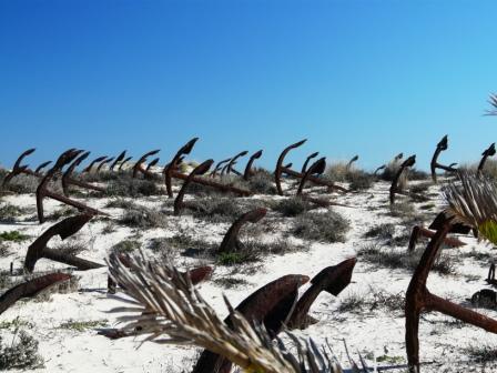 Anchor Graveyard at Praia do Baril