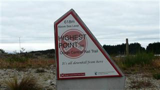 The Highest Point of the Otago Rail Trail 618m