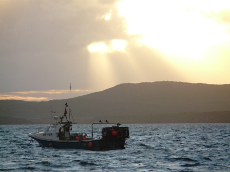 Sunset Over Mull Of Kintyre